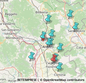 Mappa SP 1 Setteponti Provinc.le L.Quarata, 52100 Arezzo AR, Italia (14.52083)