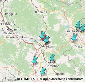 Mappa SP 1 Setteponti Provinc.le L.Quarata, 52100 Arezzo AR, Italia (28.756)