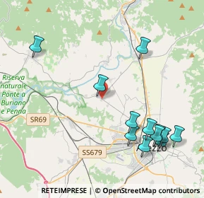 Mappa SP 1 Setteponti Provinc.le L.Quarata, 52100 Quarata AR, Italia (4.91083)