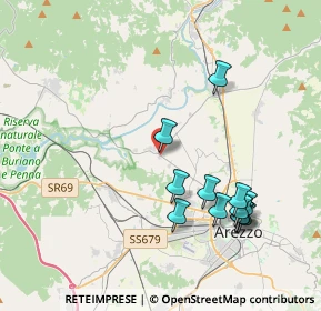 Mappa SP 1 Setteponti Provinc.le L.Quarata, 52100 Arezzo AR, Italia (4.1775)