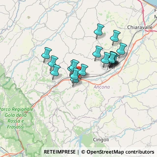 Mappa Via Eugenio Curiel, 60030 Castelbellino AN, Italia (6.01389)