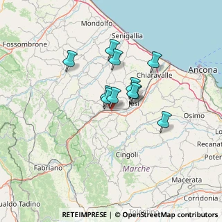 Mappa Via Eugenio Curiel, 60030 Castelbellino AN, Italia (9.73455)