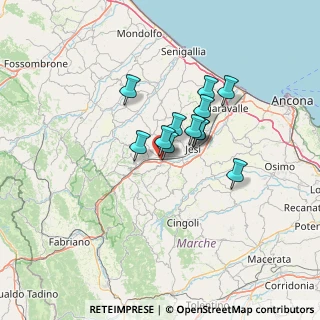 Mappa Via Eugenio Curiel, 60030 Castelbellino AN, Italia (9.12)