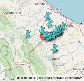 Mappa 60031 Castelplanio AN, Italia (9.6675)