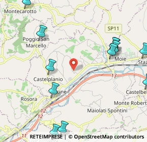 Mappa 60031 Castelplanio AN, Italia (2.87667)