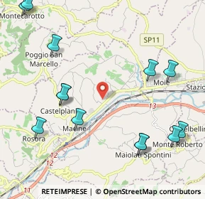 Mappa Via San Filippo, 60031 Castelplanio AN, Italia (2.76846)
