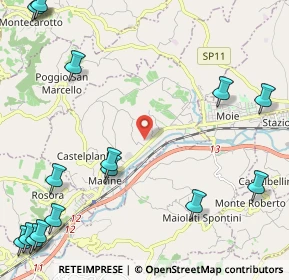 Mappa Via San Filippo, 60031 Castelplanio AN, Italia (3.48)