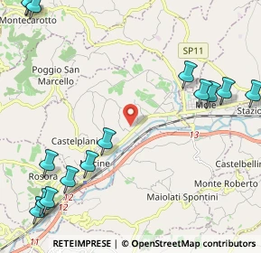 Mappa Via San Filippo, 60031 Castelplanio AN, Italia (3.214)