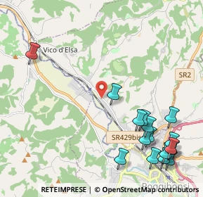 Mappa Via Caduti di Nassiriya, 50021 Barberino Val D'elsa FI, Italia (2.8675)