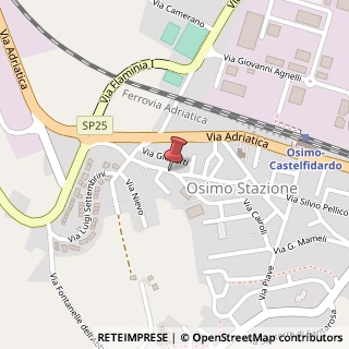 Mappa Via Fratelli Bandiera, 20, 60027 Osimo, Ancona (Marche)