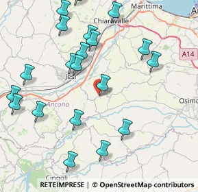 Mappa Via di Jesi, 60030 Santa Maria Nuova AN, Italia (9.7375)