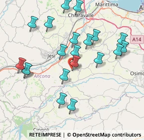 Mappa Via di Jesi, 60030 Santa Maria Nuova AN, Italia (8.271)