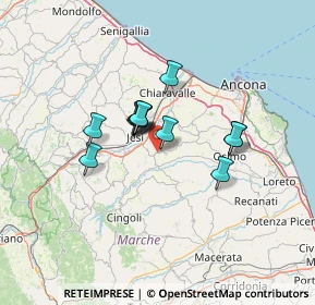 Mappa Via di Jesi, 60030 Santa Maria Nuova AN, Italia (9.5575)