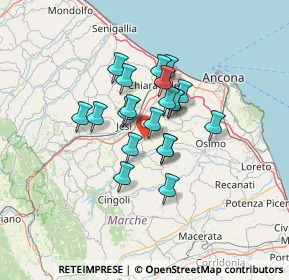 Mappa Via di Jesi, 60030 Santa Maria Nuova AN, Italia (9.5825)