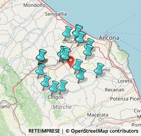 Mappa Via di Jesi, 60030 Santa Maria Nuova AN, Italia (10.713)