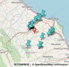 Mappa Via di Jesi, 60030 Santa Maria Nuova AN, Italia (10.193)
