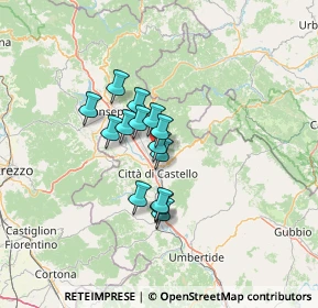 Mappa Via della Concordia, 06012 Città di Castello PG, Italia (9.26571)