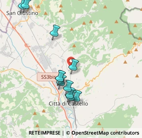 Mappa Via della Concordia, 06012 Città di Castello PG, Italia (3.99273)