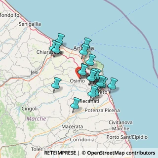 Mappa Via Maria Montessori, 60027 Osimo AN, Italia (10.058)