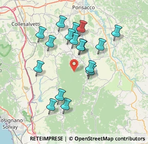 Mappa Strada Provinciale del Pian del Pruno, 56034 Casciana Terme Lari PI, Italia (7.05647)