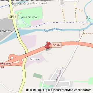 Mappa Via Molino, 7, 60030 Castelbellino, Ancona (Marche)