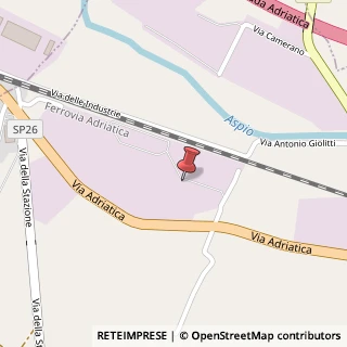 Mappa Via delle Industrie, 10, 60022 Castelfidardo, Ancona (Marche)