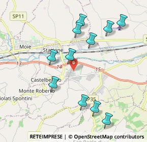 Mappa Via Europa, 60030 Monte Roberto AN, Italia (2.12455)