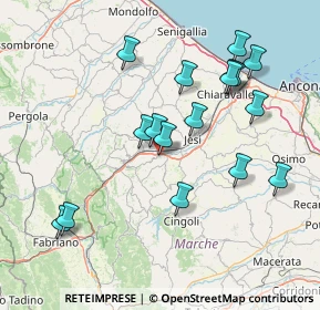 Mappa Via Europa, 60030 Monte Roberto AN, Italia (15.87882)