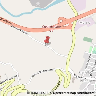 Mappa Via Molino, 41, 60030 Castelbellino AN, Italia, 60030 Castelbellino, Ancona (Marche)