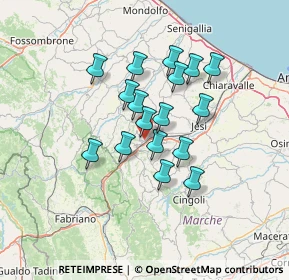 Mappa Via Carrozze Vaccili, 60031 Castelplanio AN, Italia (10.82588)