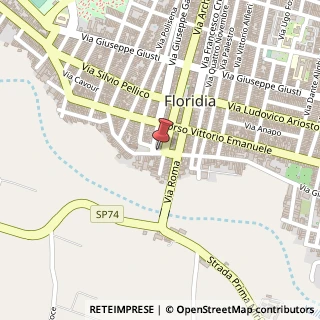 Mappa Piazza Marconi, 10, 96014 Floridia, Siracusa (Sicilia)