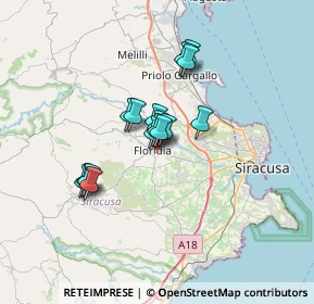 Mappa Sortino, 96014 Floridia SR, Italia (5.2475)