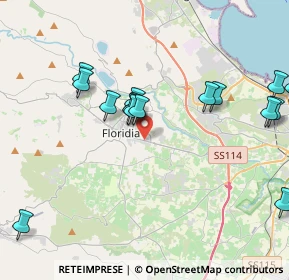 Mappa S. S. 124 - Km 110, 96014 Floridia SR, Italia (5.58105)