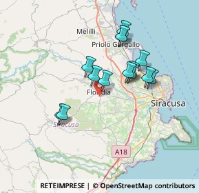 Mappa SP 12, 96014 Floridia SR (6.77357)