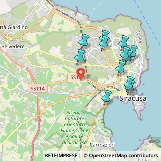Mappa Villaggio Miano, 96100 Siracusa SR, Italia (2.45583)