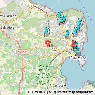 Mappa Villaggio Miano, 96100 Siracusa SR, Italia (2.68909)
