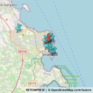 Mappa Via Costanza Bruno, 96100 Siracusa SR, Italia (1.64636)