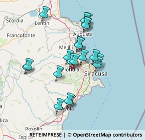 Mappa Via Corso Emanuele, 96014 Floridia SR, Italia (14.281)