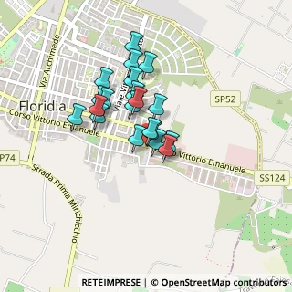 Mappa Via Corso Emanuele, 96014 Floridia SR, Italia (0.356)