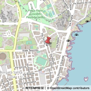 Mappa Via Torino, 94, 96100 Siracusa, Siracusa (Sicilia)