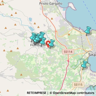 Mappa Via Giustiniani, 96014 Floridia SR, Italia (3.38091)