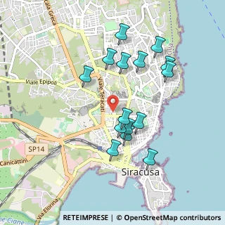 Mappa Via San Giovanni alle Catacombe, 96100 Siracusa SR, Italia (0.98667)