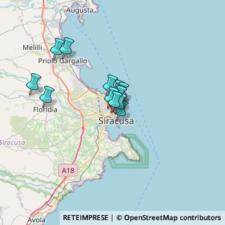Mappa Via San Giovanni alle Catacombe, 96100 Siracusa SR, Italia (4.96923)