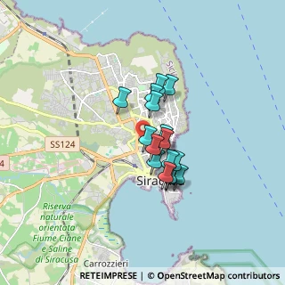 Mappa Via San Giovanni alle Catacombe, 96100 Siracusa SR, Italia (1.27688)