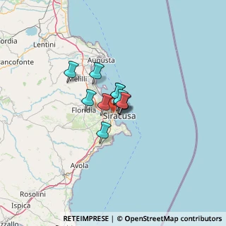 Mappa VIA NECROPOLI DEL FUSCO S, 96100 Siracusa SR, Italia (6.33455)