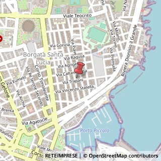 Mappa Via Trapani, 44, 96100 Siracusa, Siracusa (Sicilia)