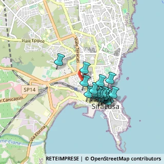 Mappa Corso Gelone, 96100 Siracusa SR, Italia (0.7495)