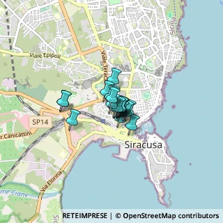 Mappa Corso Gelone, 96100 Siracusa SR, Italia (0.3745)