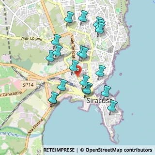 Mappa Corso Gelone, 96100 Siracusa SR, Italia (1.0145)