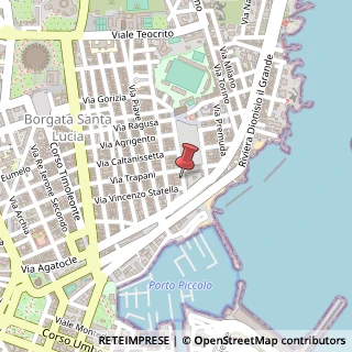 Mappa Via Gaetano Fuggetta, 1, 96100 Siracusa, Siracusa (Sicilia)